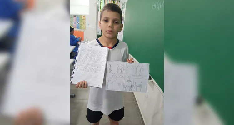 Confira os registros do trabalho em sala de aula.