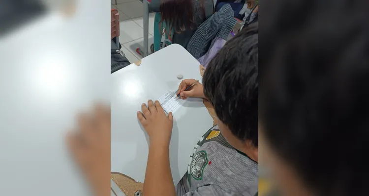 Confira os registros da proposta em sala de aula.