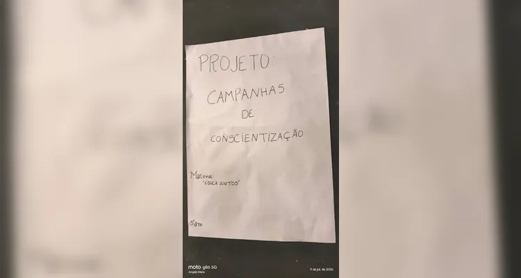 Confira a série de registros do amplo trabalho realizado em sala de aula.