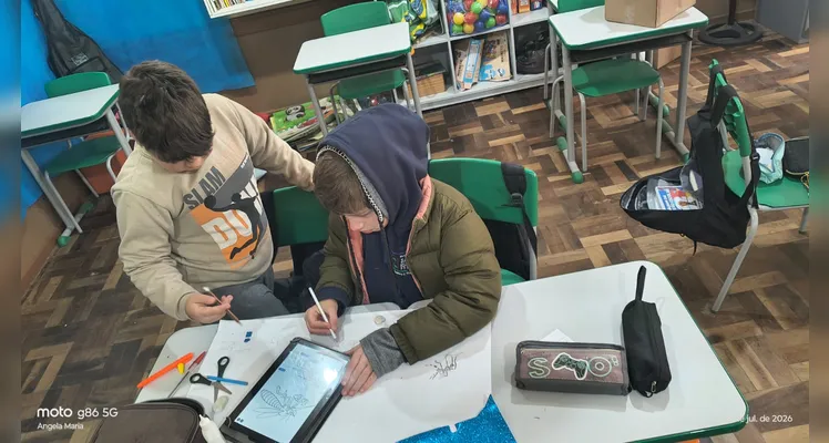 Confira a série de registros do amplo trabalho realizado em sala de aula.