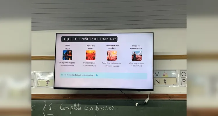 Veja os registros do trabalho em sala de aula.