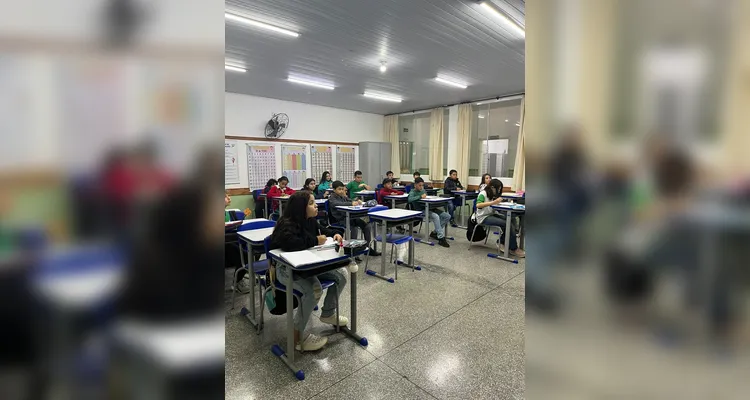 Veja os registros do trabalho em sala de aula.