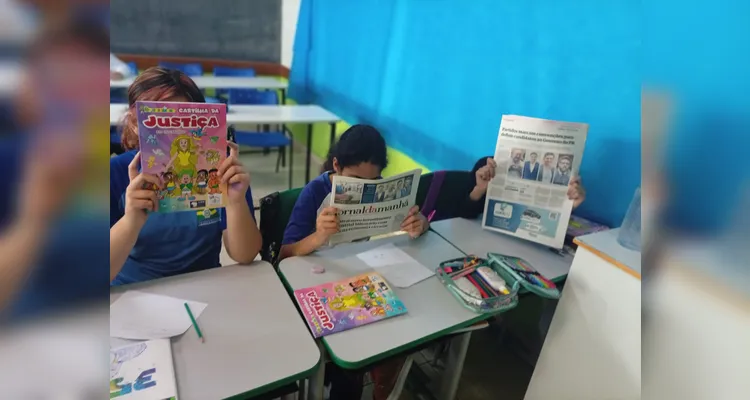 Confira os registros do trabalho em sala de aula.