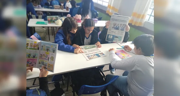 Confira os registros do trabalho em sala de aula.