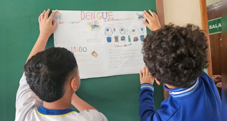 Confira a série de registros do trabalho dos alunos.