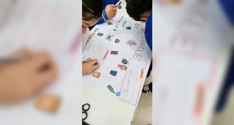 Confira a série de registros do trabalho dos alunos.