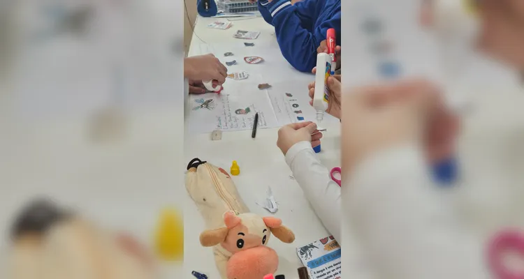 Confira a série de registros do trabalho dos alunos.