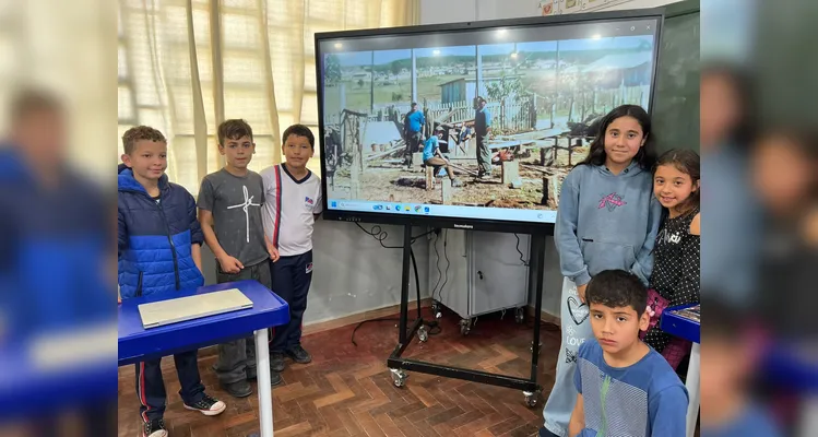 Confira a série de registros do trabalho dos alunos.