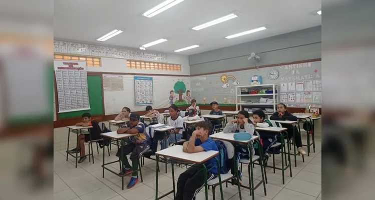 Veja os registros do trabalho em sala de aula.