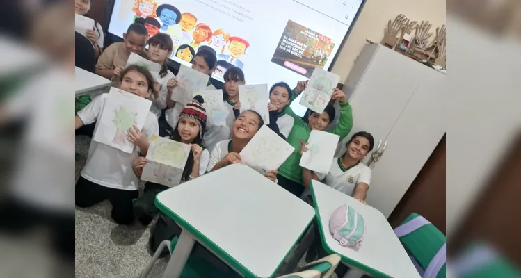 Confira os registros em sala de aula.