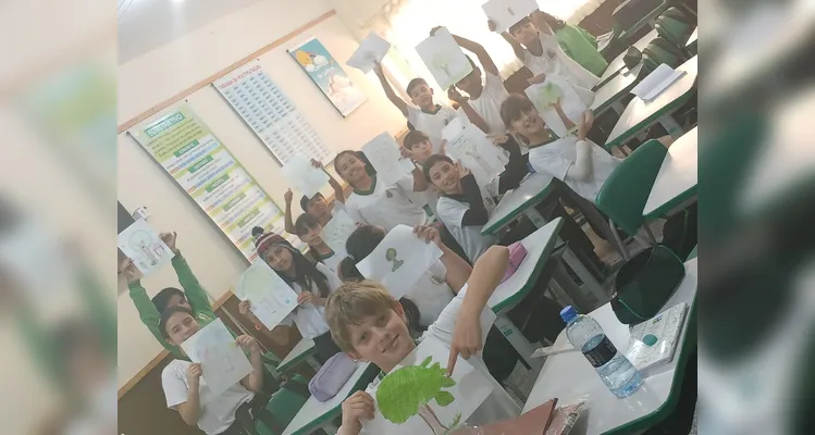 Confira os registros em sala de aula.