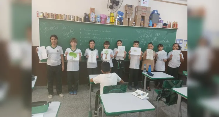 Confira os registros em sala de aula.