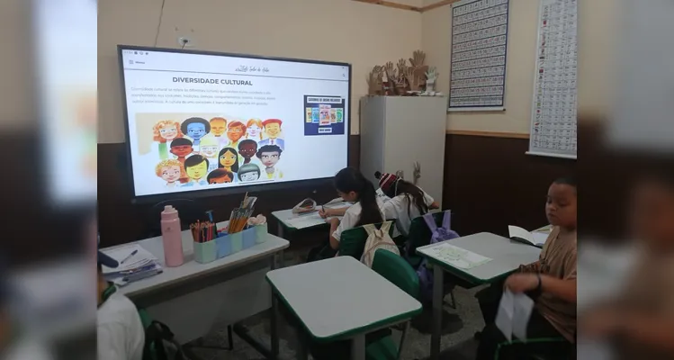 Confira os registros em sala de aula.