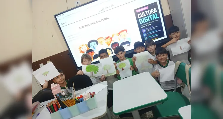 Confira os registros em sala de aula.