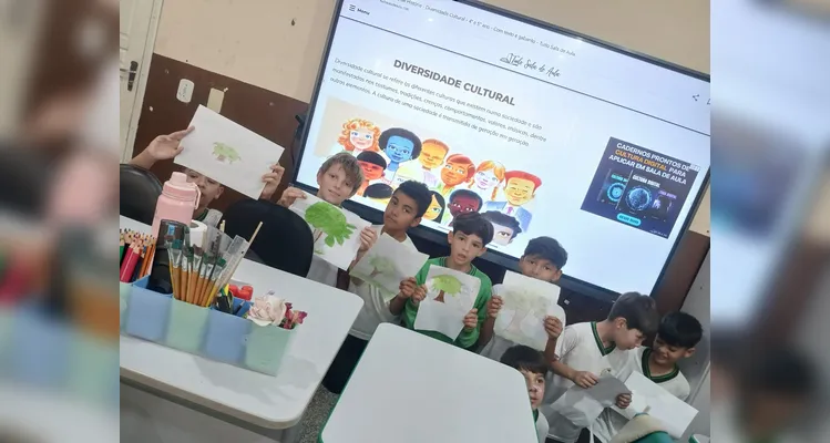 Confira os registros em sala de aula.