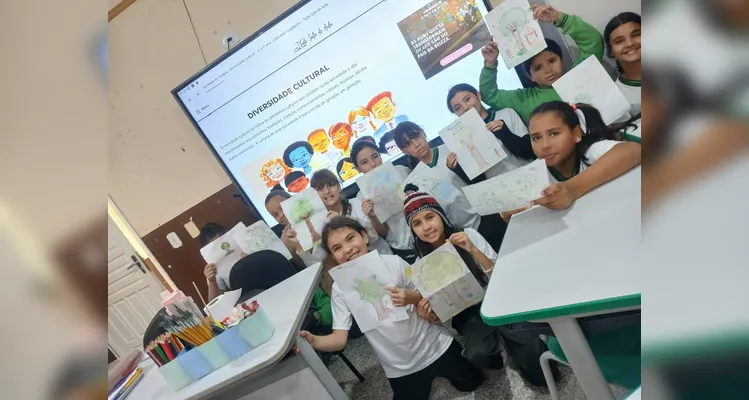 Confira os registros em sala de aula.