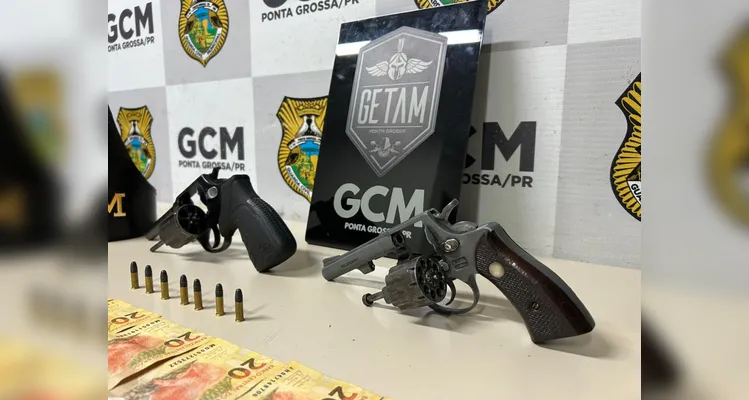 GETAM prende dois suspeitos com armas de fogo no Jardim Amália, em PG