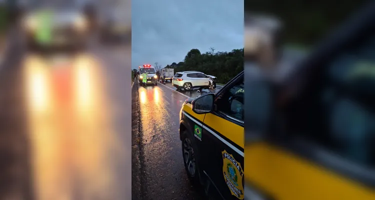 Passageiro de carro morre após colisão frontal na BR-373 em Imbituva