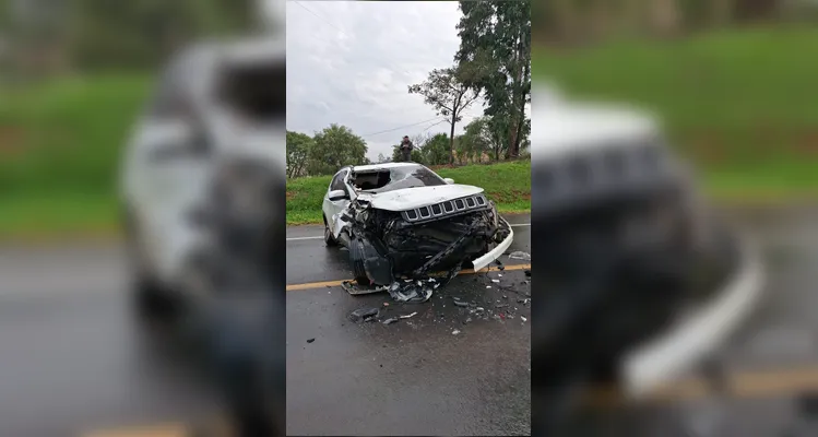 Passageiro de carro morre após colisão frontal na BR-373 em Imbituva