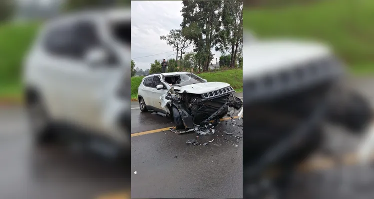 Passageiro de carro morre após colisão frontal na BR-373 em Imbituva