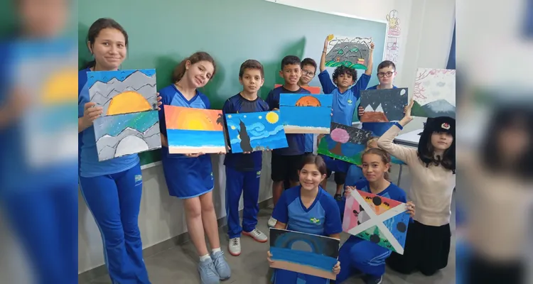 Confira a série de registros do amplo trabalho em sala de aula.