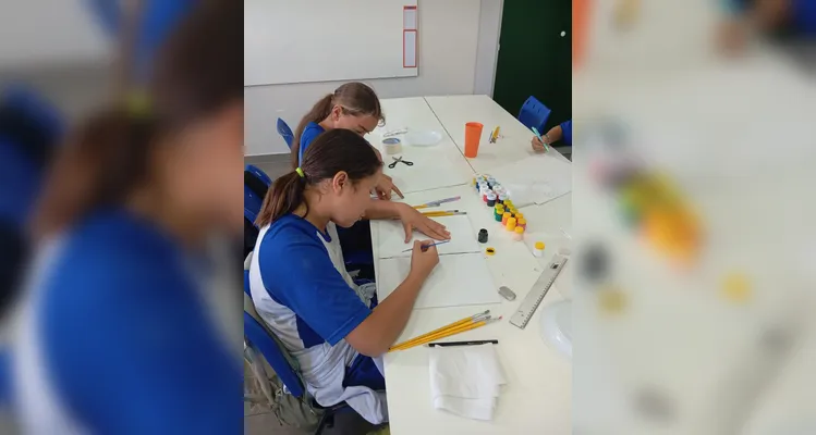 Confira a série de registros do amplo trabalho em sala de aula.