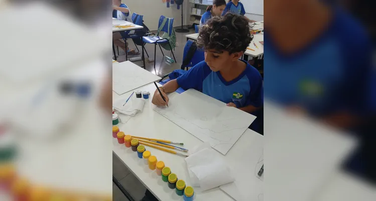 Confira a série de registros do amplo trabalho em sala de aula.
