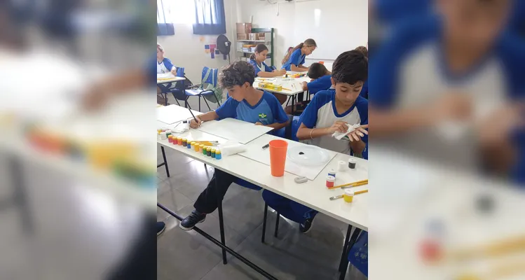 Confira a série de registros do amplo trabalho em sala de aula.