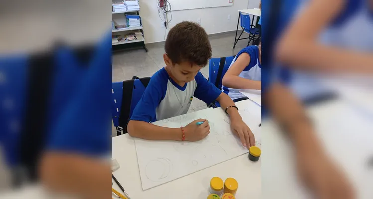Confira a série de registros do amplo trabalho em sala de aula.