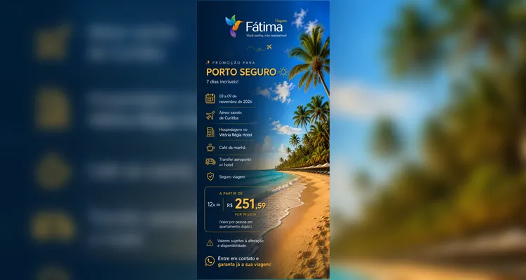 Fátima Viagens apresenta novos roteiros para viajar pelo Brasil e pela Europa