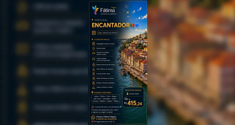 Fátima Viagens apresenta novos roteiros para viajar pelo Brasil e pela Europa