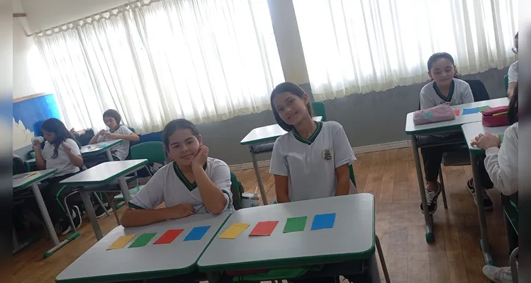 Confira os registros do trabalho em sala de aula.