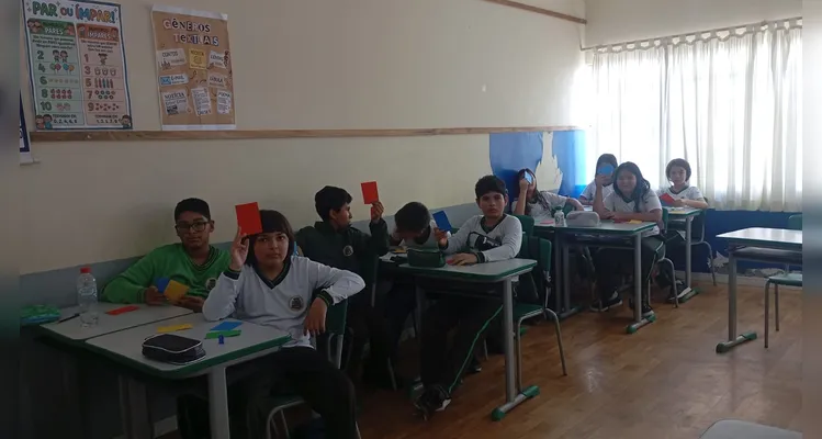 Confira os registros do trabalho em sala de aula.