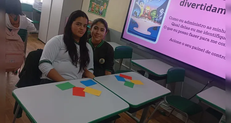 Confira os registros do trabalho em sala de aula.