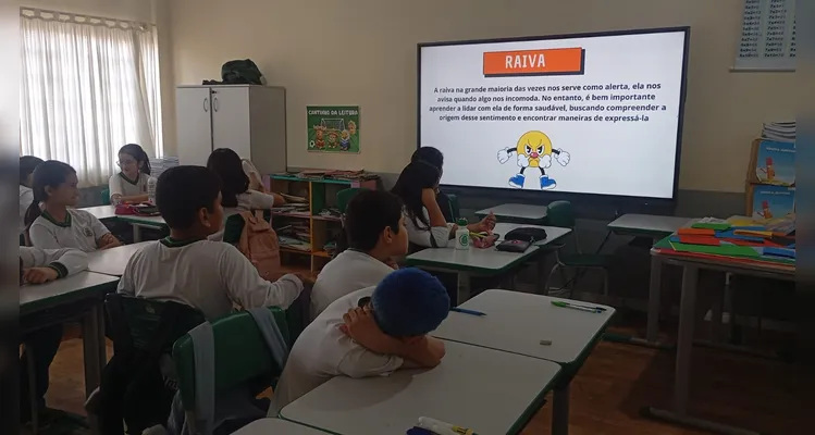Confira os registros do trabalho em sala de aula.