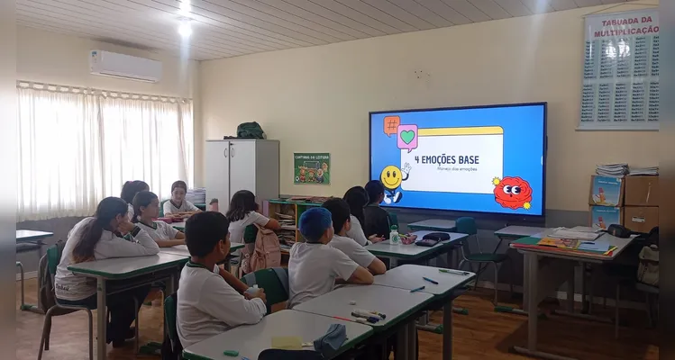 Confira os registros do trabalho em sala de aula.