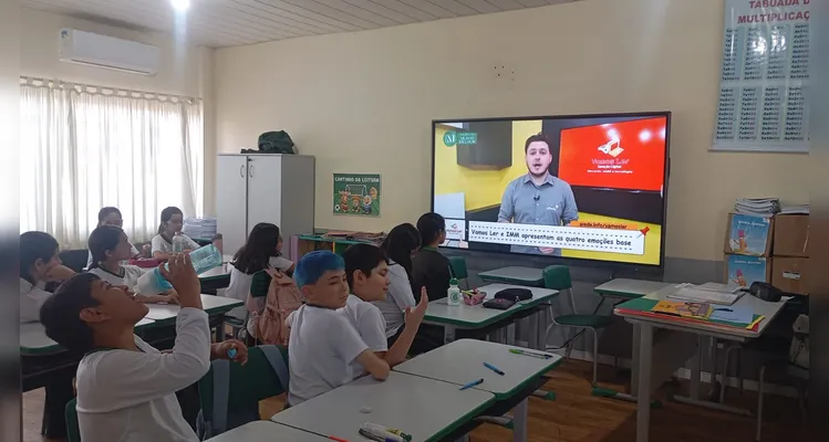 Confira os registros do trabalho em sala de aula.