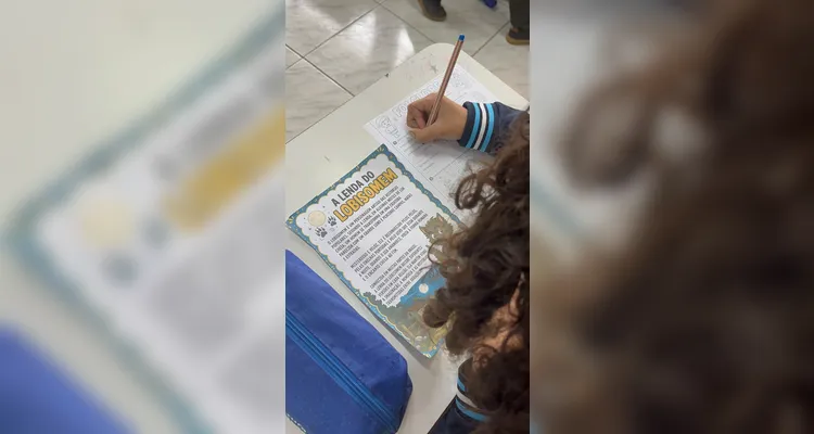 Confira os registros do trabalho em sala de aula.