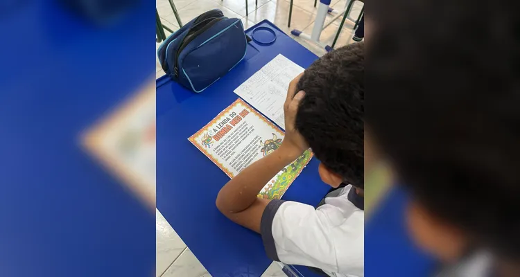 Confira os registros do trabalho em sala de aula.