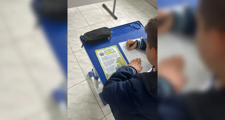 Confira os registros do trabalho em sala de aula.