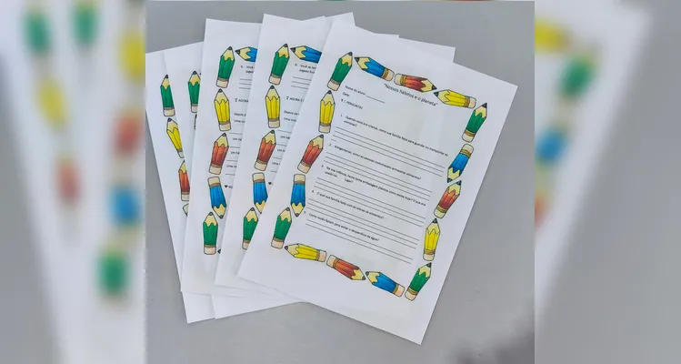 Confira a série de registros do trabalho em sala de aula.