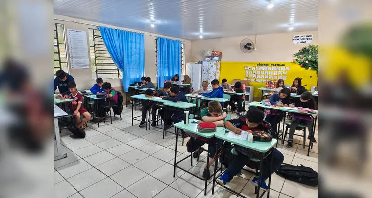 Confira a série de registros do trabalho em sala de aula.