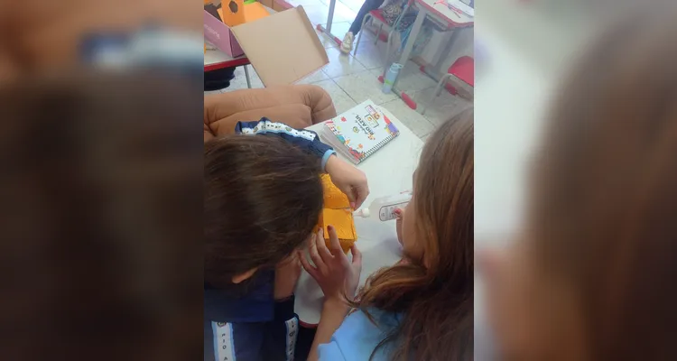 Confira os registros do trabalho em sala de aula.