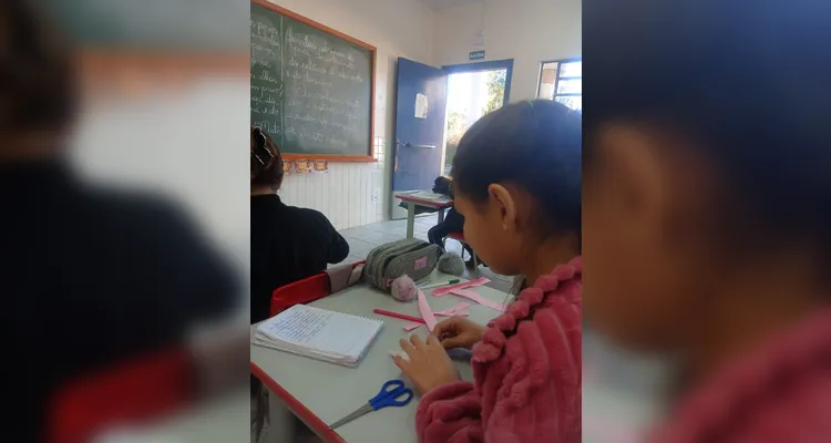 Confira os registros do trabalho em sala de aula.