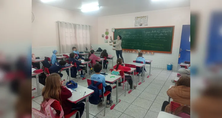 Confira os registros do trabalho em sala de aula.