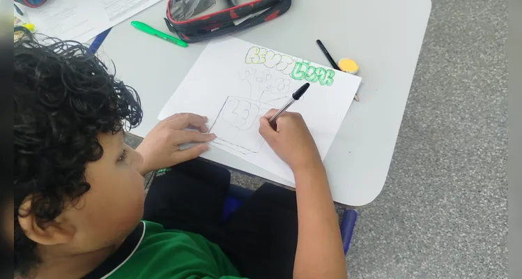 Confira os registros do trabalho em sala de aula.