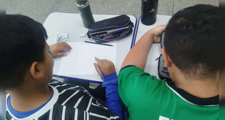 Confira os registros do trabalho em sala de aula.