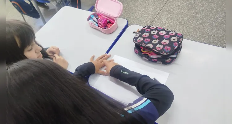 Confira os registros do trabalho em sala de aula.