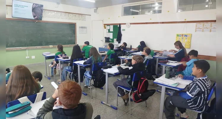 Confira os registros do trabalho em sala de aula.