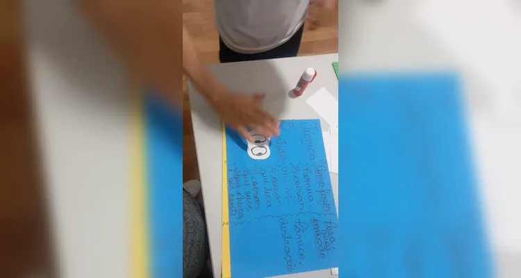 Confira os registros do trabalho em sala de aula.